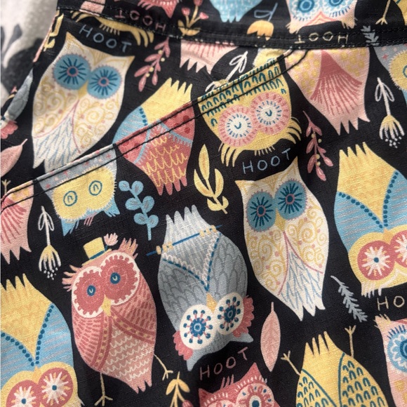 Unique Vintage Black Owl Print Skirt -Size 16/1XL- NWOT-Retro Novelty Print - Picture 5 of 8